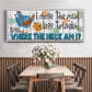 The Road Less - Floater Framed Canvas Print
