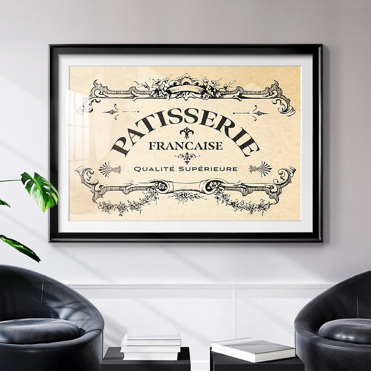 Antique French Label I - Modern Framed Art Print