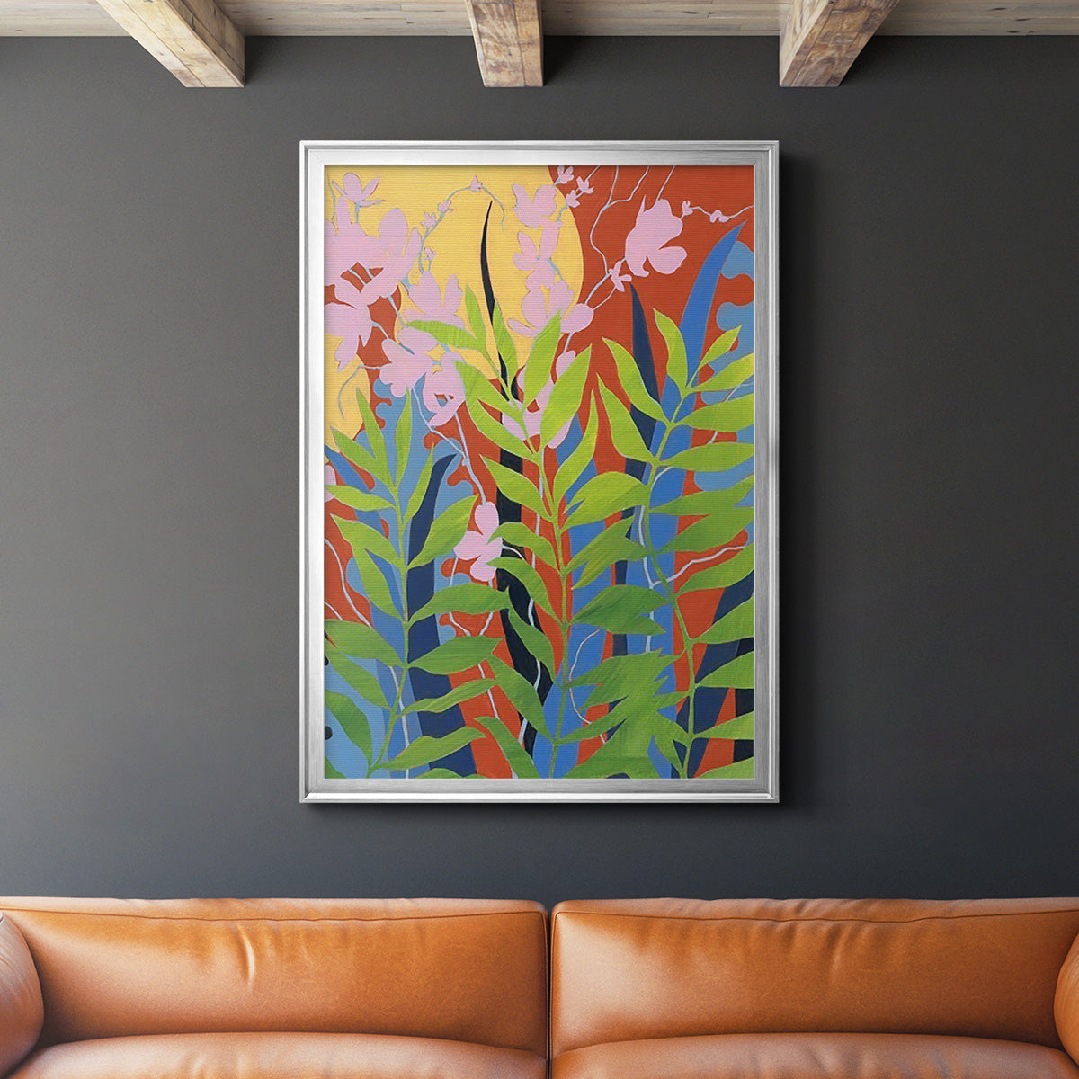 Bold Bright & Wild II - Modern Framed Canvas Print