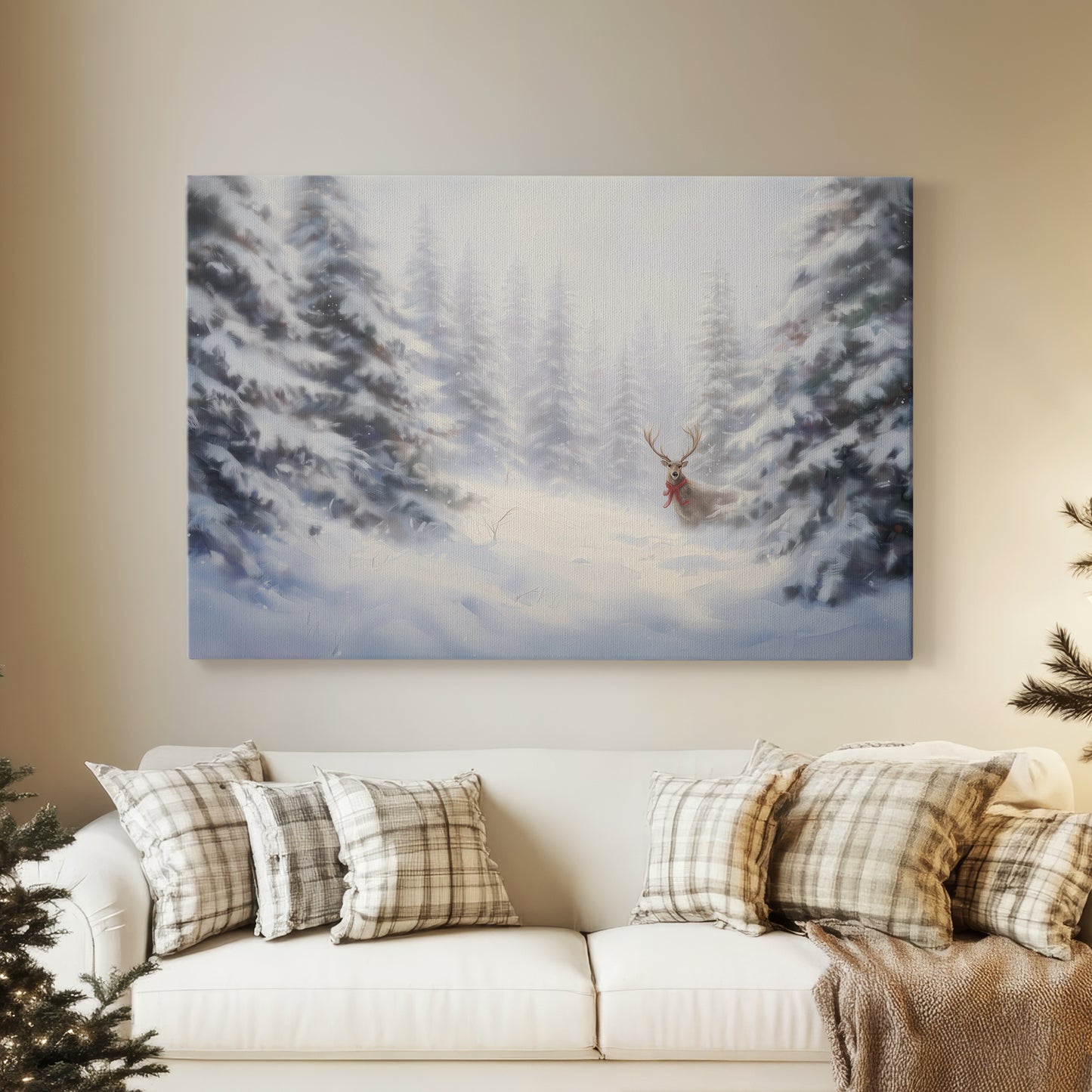 Pearled Cottage at Twilight - Canvas Art Print