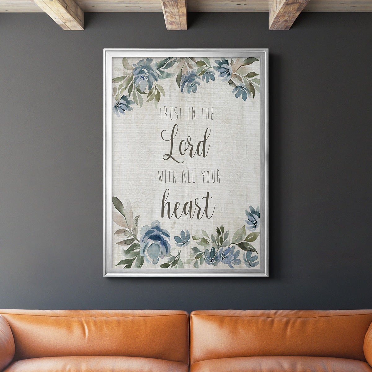 Trust in the Lord - Modern Framed Canvas Print