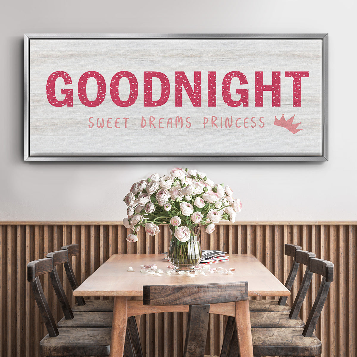 Princess Goodnight - Floater Framed Canvas Print