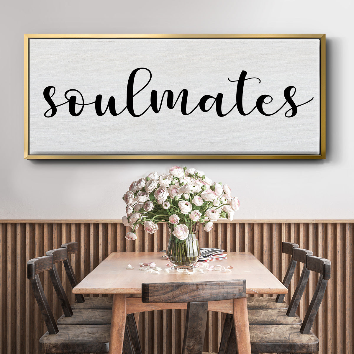 Soulmates - Floater Framed Canvas Print