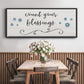 Count Blessings - Floater Framed Canvas Print