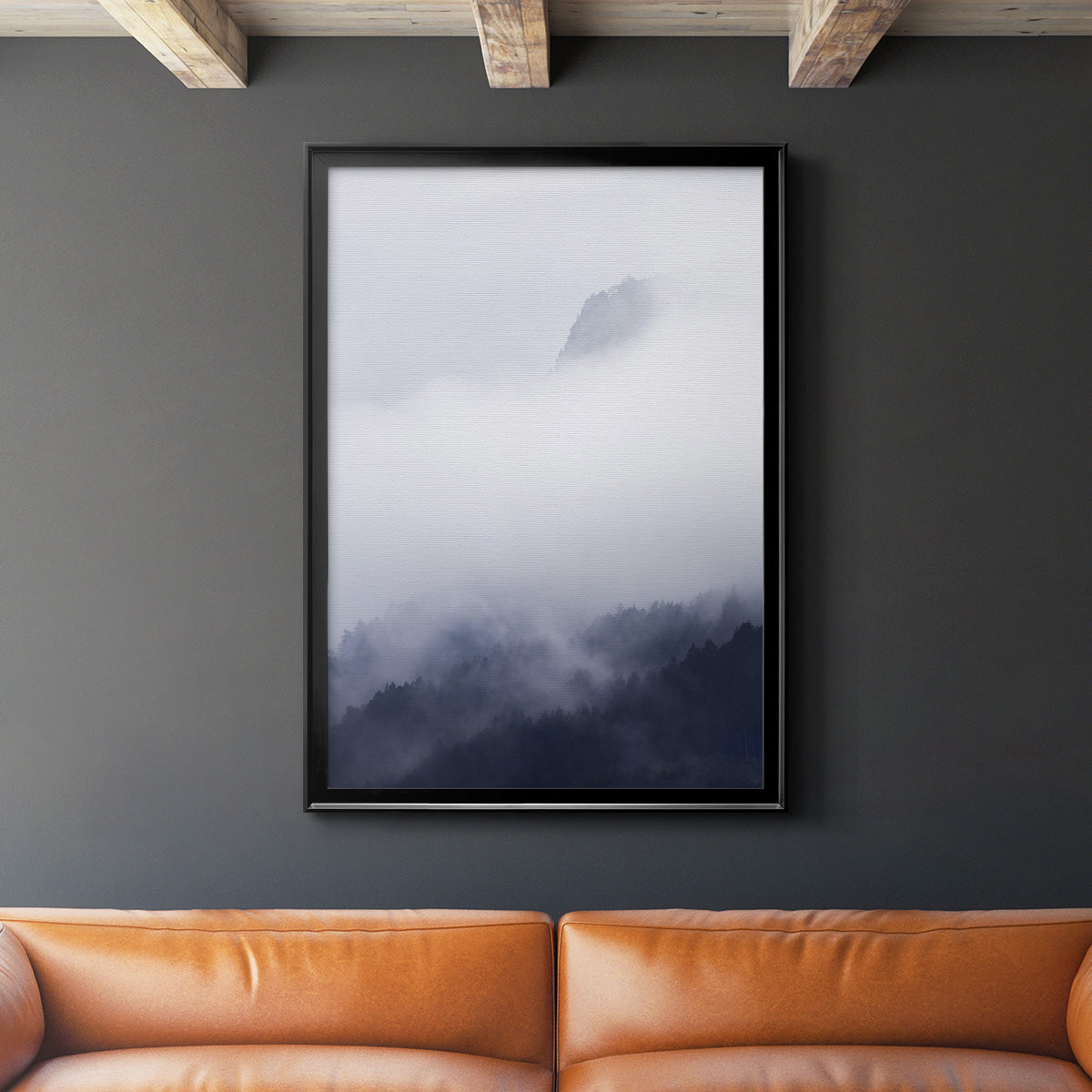 Above the Clouds - Modern Framed Canvas Print