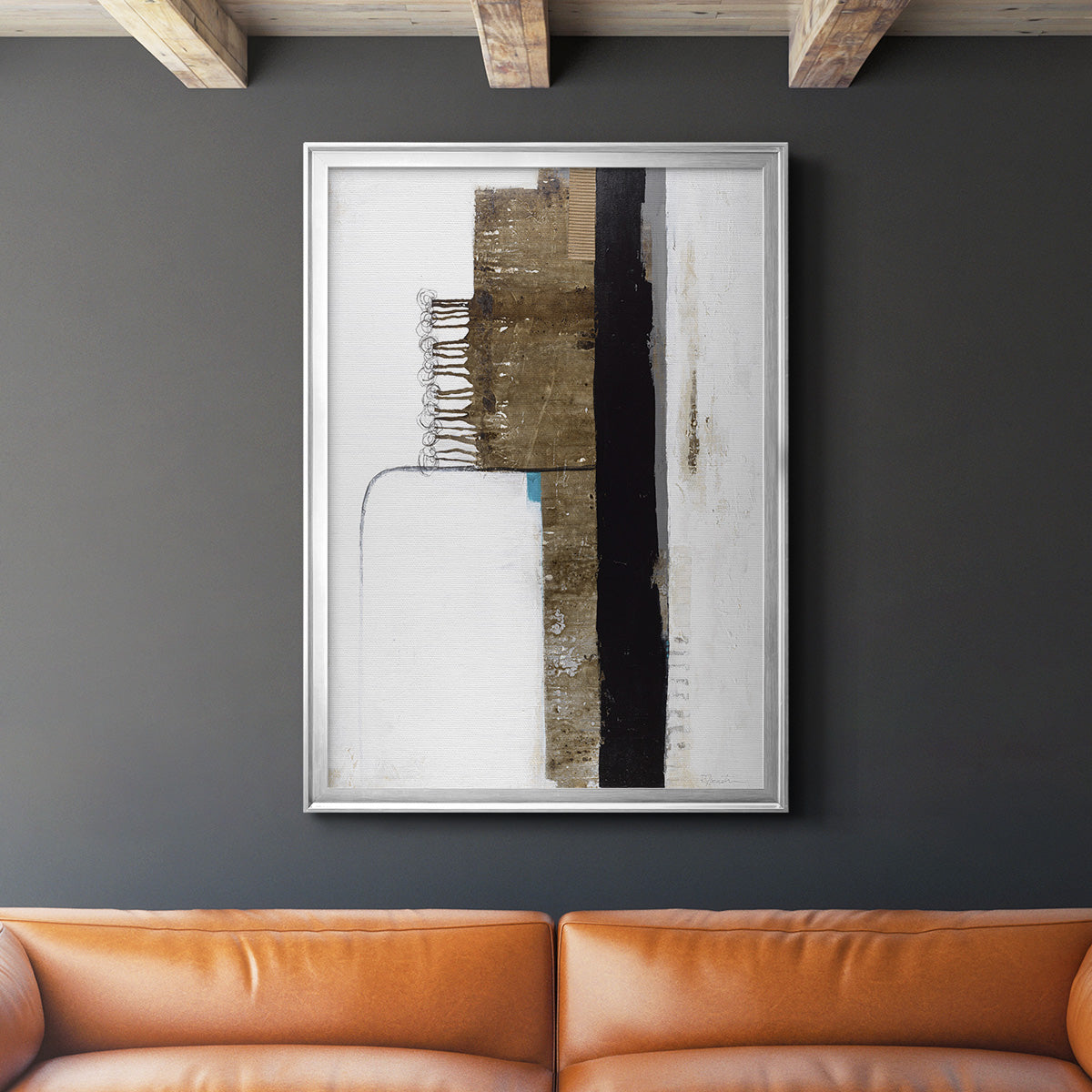 Unexpected Growth - Modern Framed Canvas Print