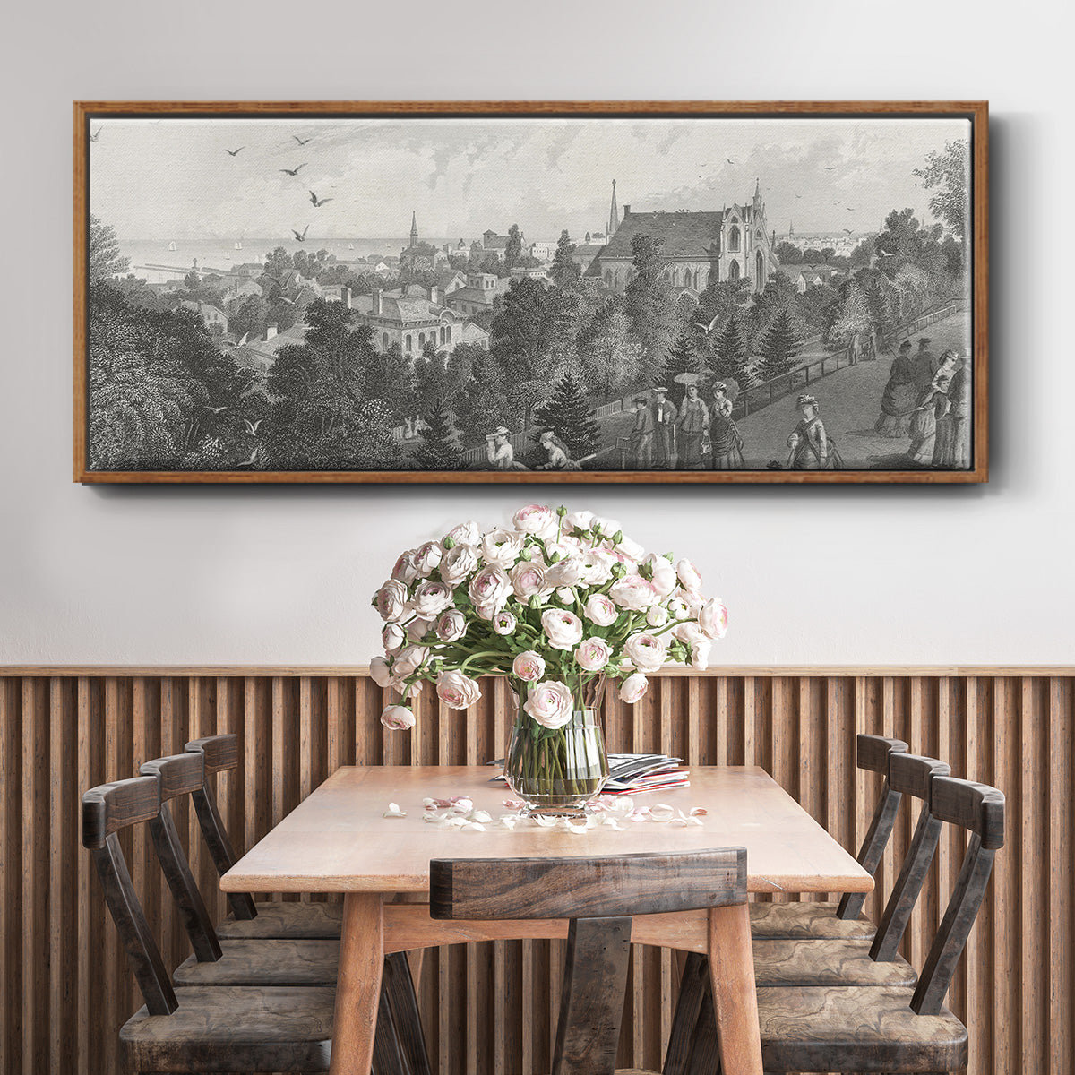 City of Cleveland - Floater Framed Canvas Print