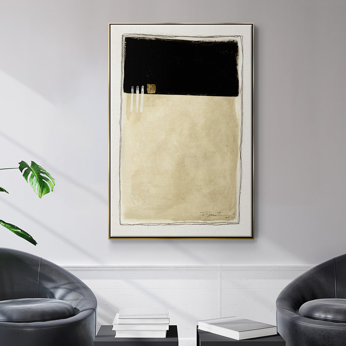 Inner Musing II - Floater Framed Canvas Print