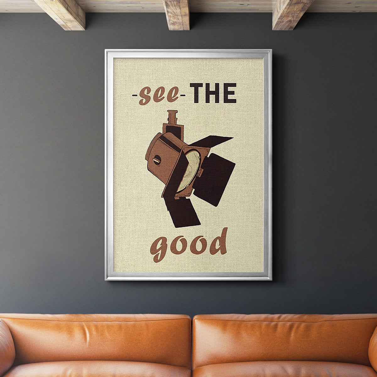 Movie Time I - Modern Framed Canvas Print