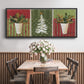 Holiday Greenery - Floater Framed Canvas Print
