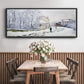Snow in Argenteuil, 1875 - Floater Framed Canvas Print