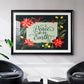 Bright Christmas Night  II - Modern Framed Art Print