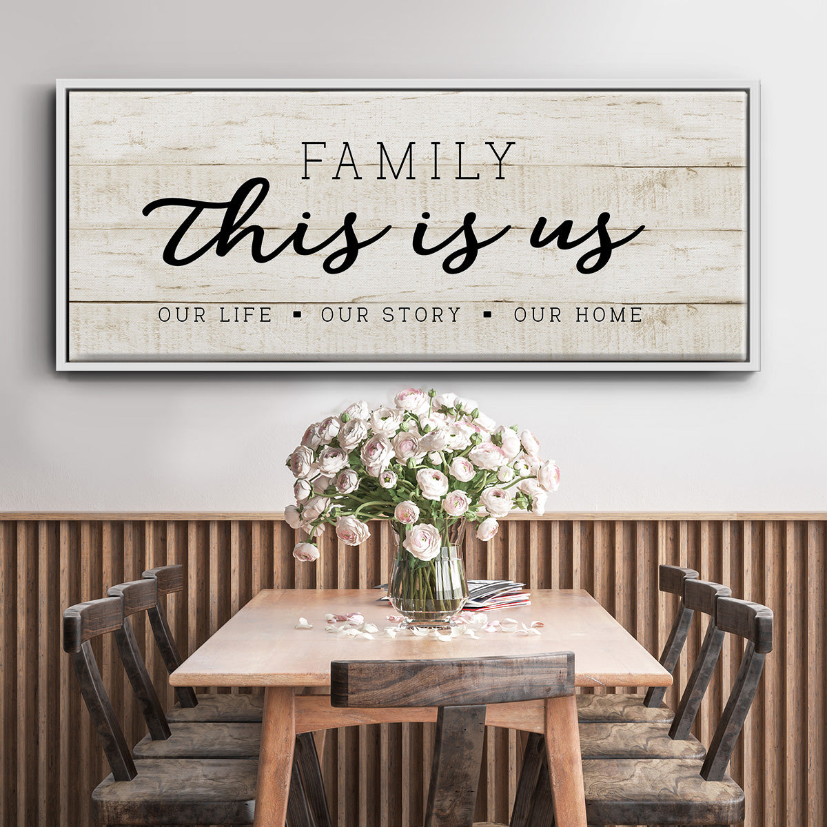 This is Us - Floater Framed Canvas Print