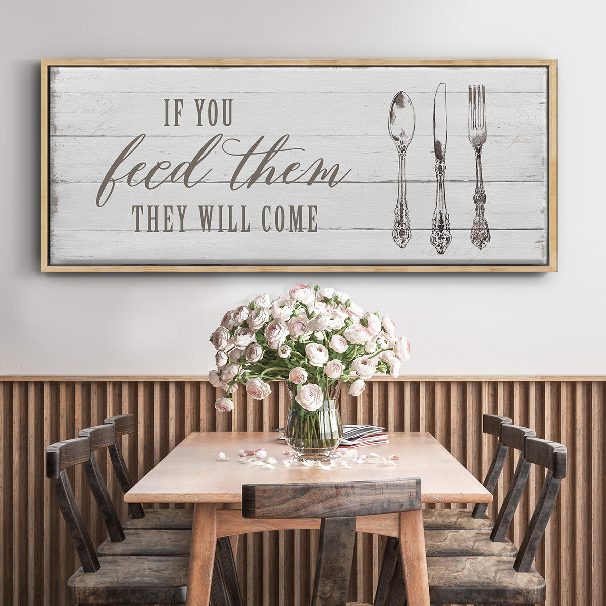 If You Feed Them - Floater Framed Canvas Print