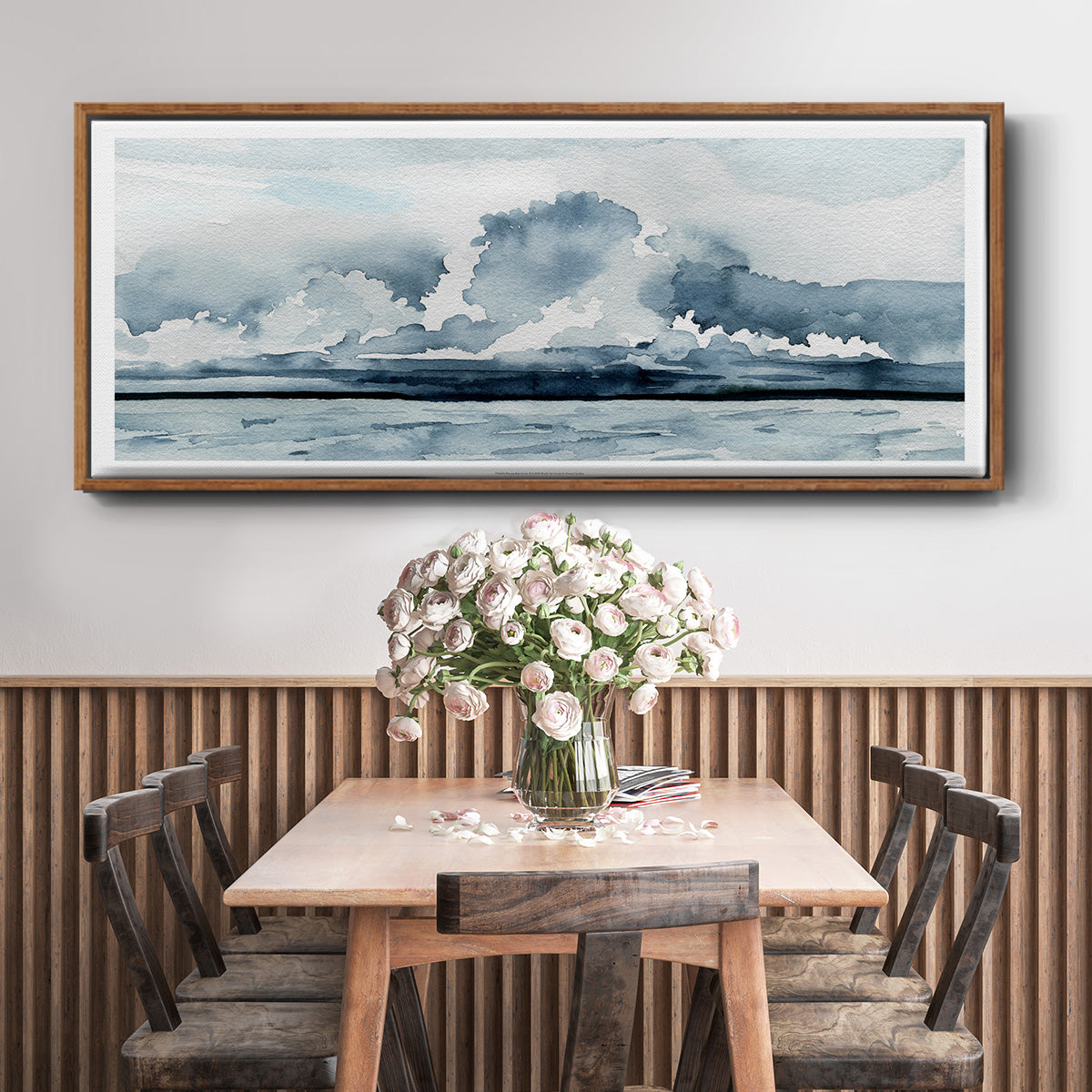 Passing Rain Storm II - Floater Framed Canvas Print