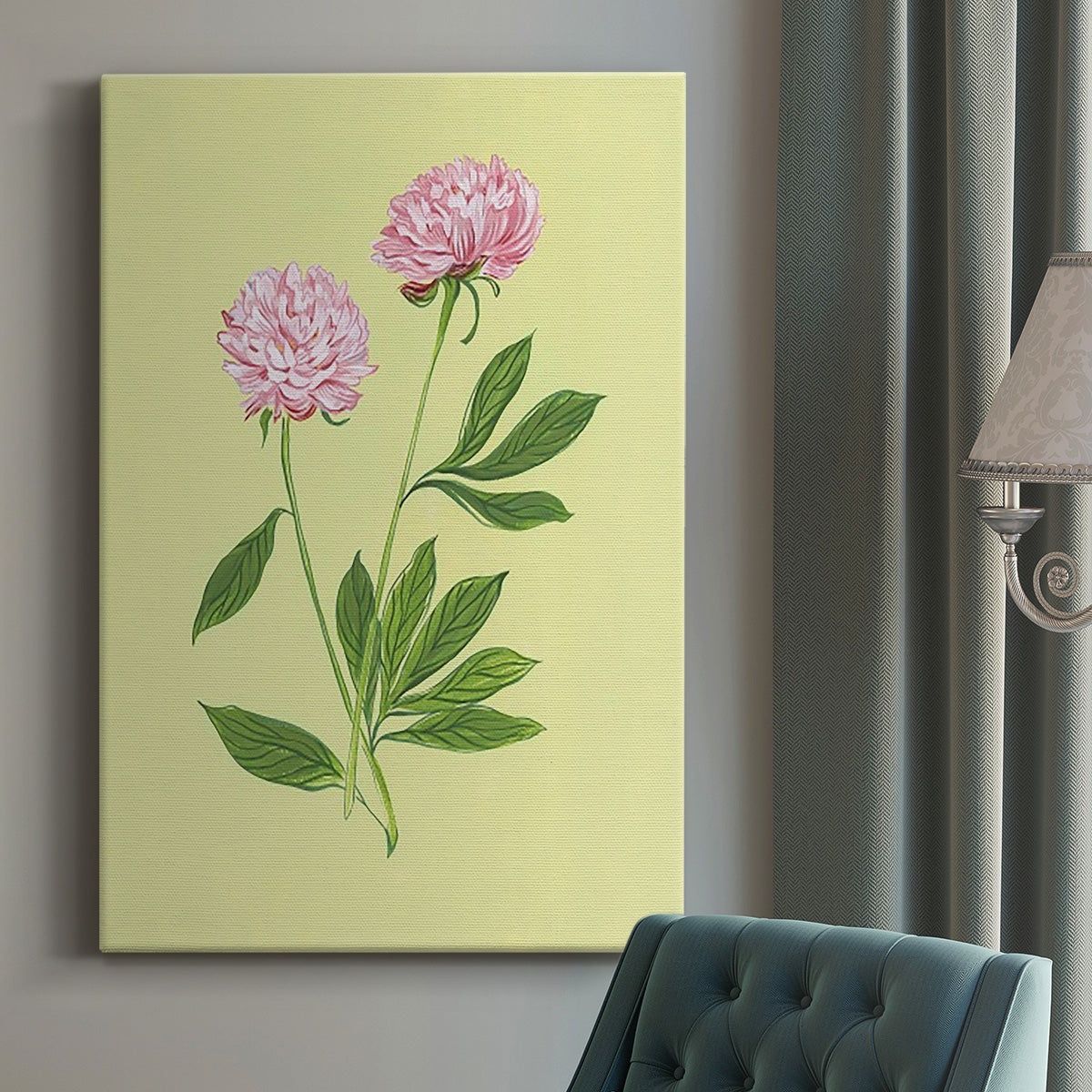 Peonies in Yellow II - Canvas Art Print