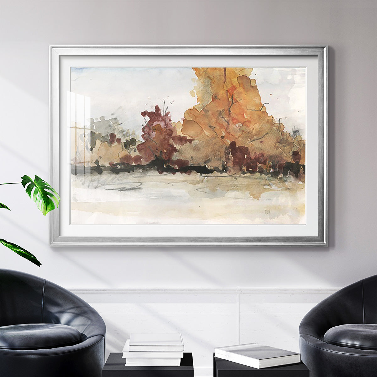 The Autumn View II - Modern Framed Art Print