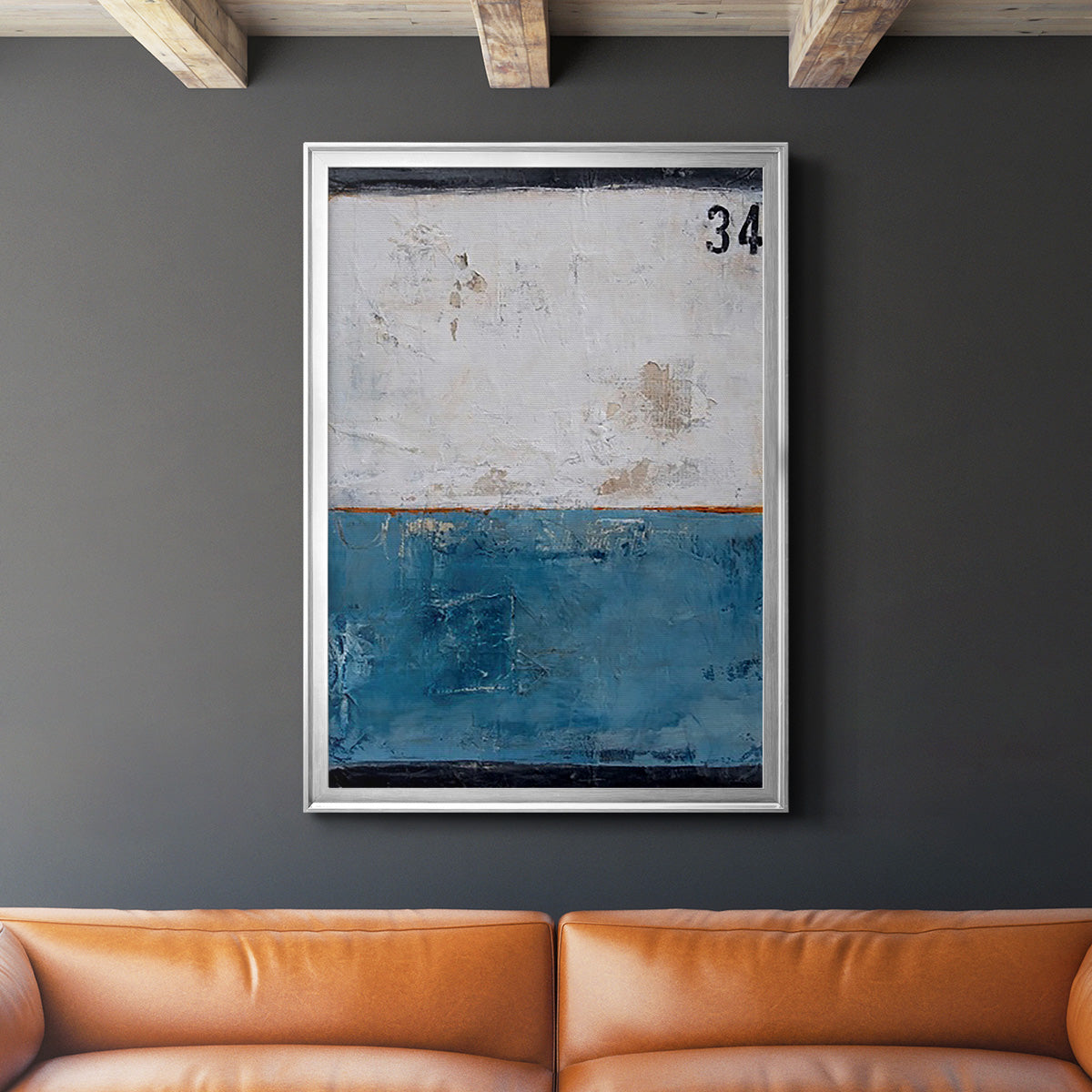 Take 34 - Modern Framed Canvas Print