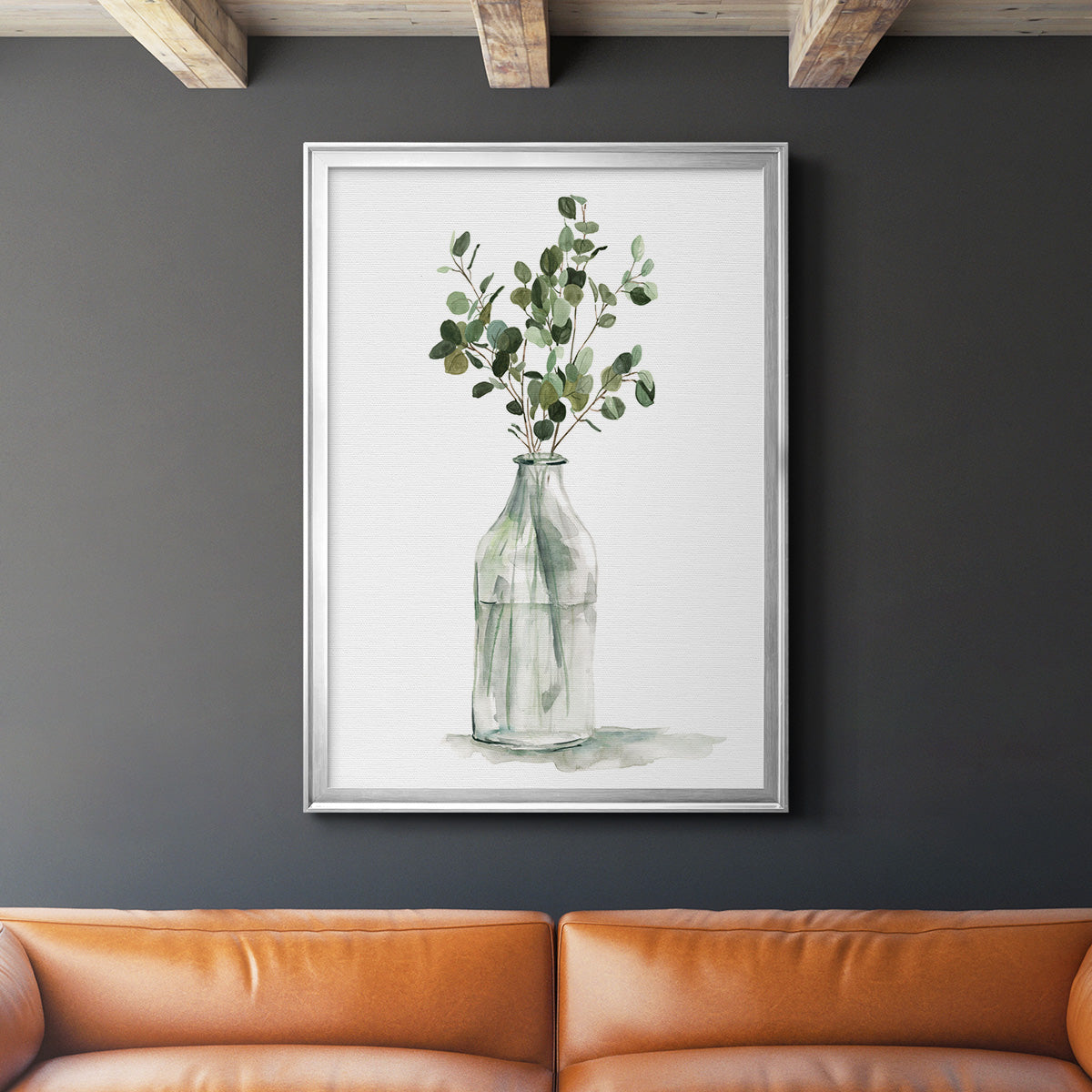 Botanical Arrangement II - Modern Framed Canvas Print