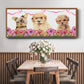 Puppy Valentine Collection D - Floater Framed Canvas Print