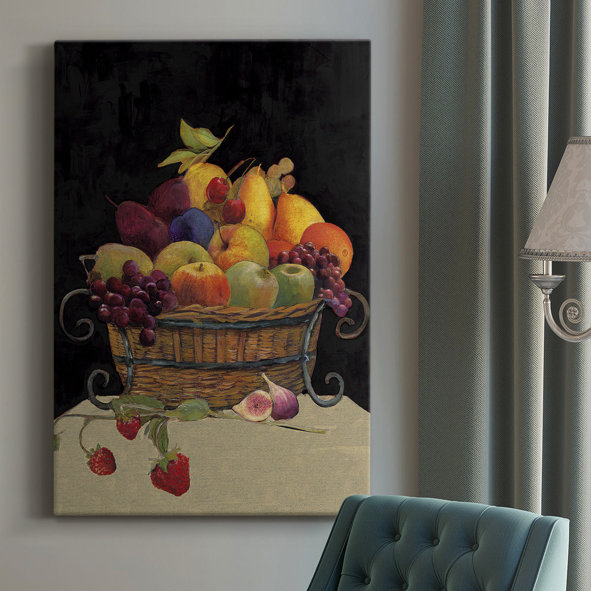 Fruit Basket I Revisit Premium Gallery Wrapped Canvas - Ready to Hang