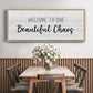 Beautiful Chaos - Floater Framed Canvas Print