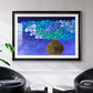 Blue Poppies II - Modern Framed Art Print