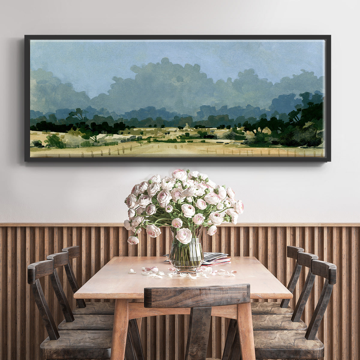 Wild Farmland I - Floater Framed Canvas Print