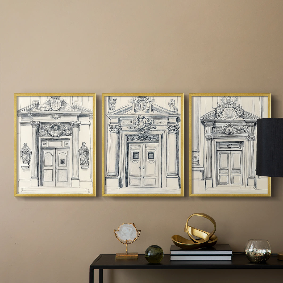 Landscape Study Series V - Restickable Framed Art Set