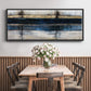 City Blue - Floater Framed Canvas Print