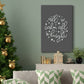 All is Calm, All is Bright  - Dark Gray - Gallery Wrapped Canvas