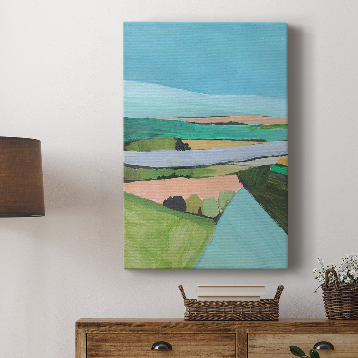 Bright Colored Countryside I - Canvas Art Print