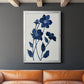 Indigo Bloom II - Modern Framed Canvas Print