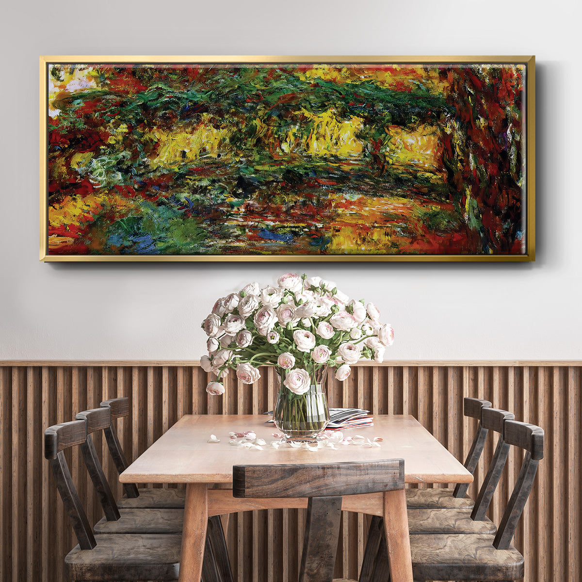 The Japanese Bridge, 1922 - Floater Framed Canvas Print