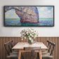 The Manneport at High Tide, 1885 - Floater Framed Canvas Print