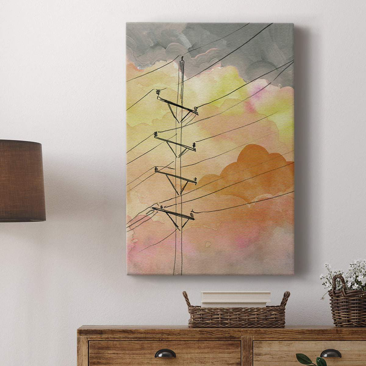 Cloudy Communication I - Canvas Art Print