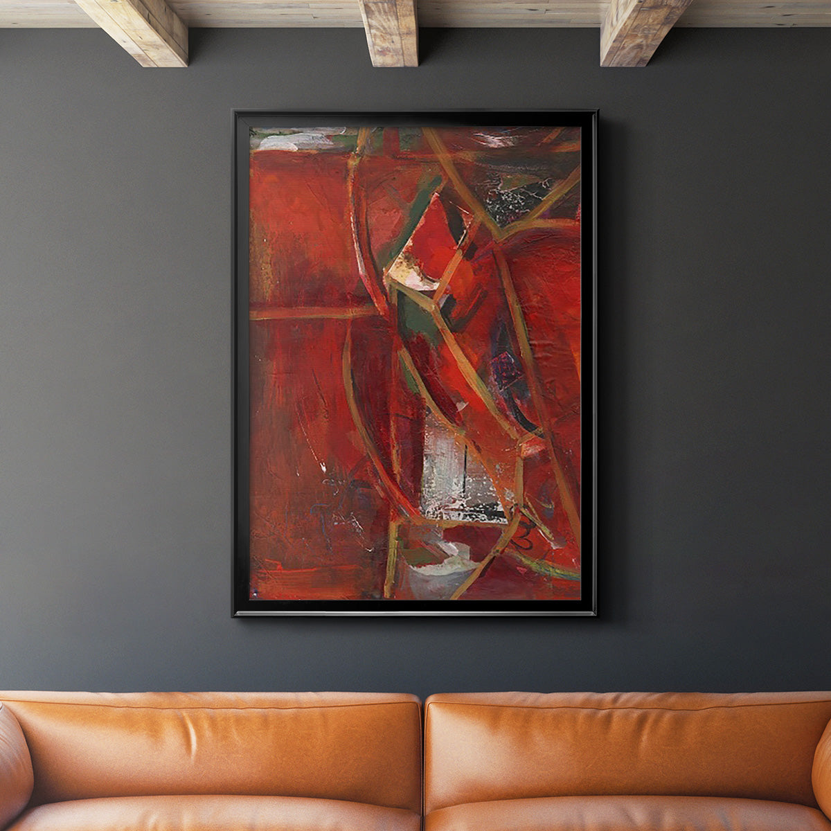City Life II - Modern Framed Canvas Print