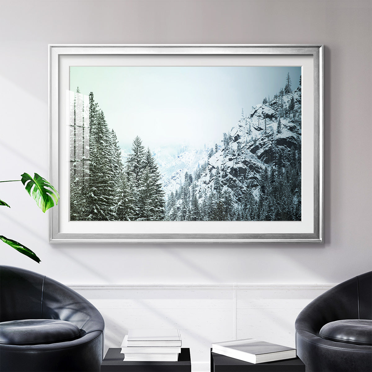 Snowfall in Cascadia II V1 - Modern Framed Art Print