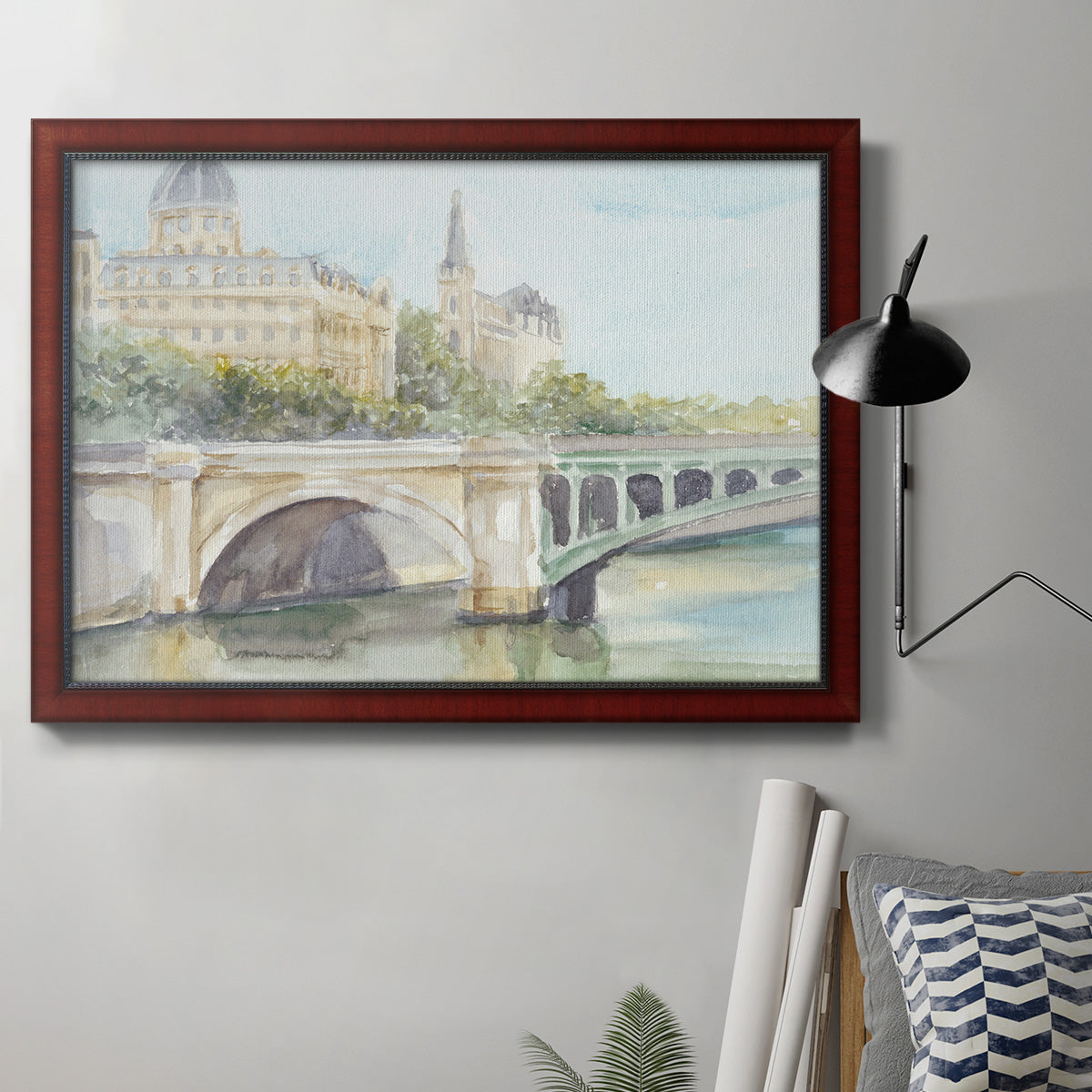 French Bridge Study IV Premium Framed Canvas- Ready to Hang