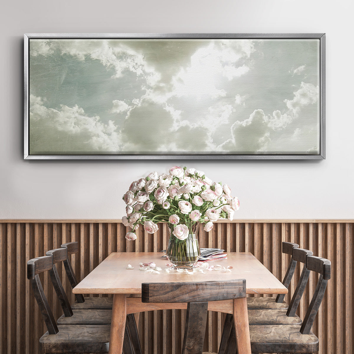 Sky Scrapers II - Floater Framed Canvas Print