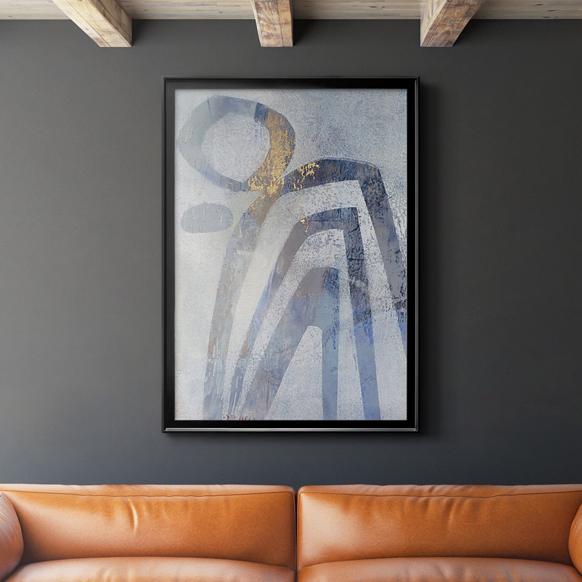 Linx IV - Modern Framed Canvas Print