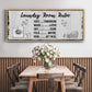 Laundry Room Rules - Floater Framed Canvas Print