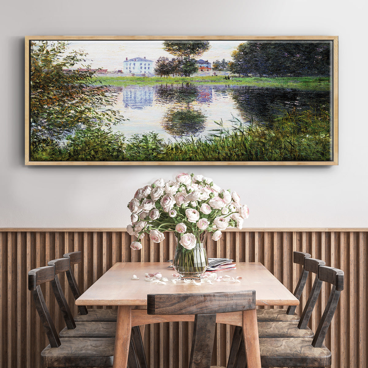 The Ball Shaped Tree, Argenteuil, 1876 - Floater Framed Canvas Print