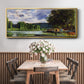 The Banks of the Seine near Jeufosse (Eure), 1880 - Floater Framed Canvas Print