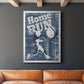 Home Run Hitter - Modern Framed Canvas Print