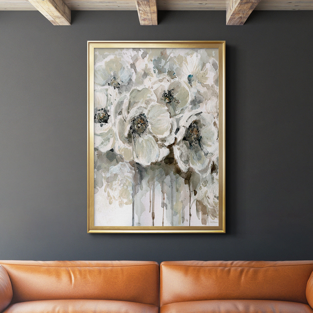 Soft Fragrance I - Modern Framed Canvas Print