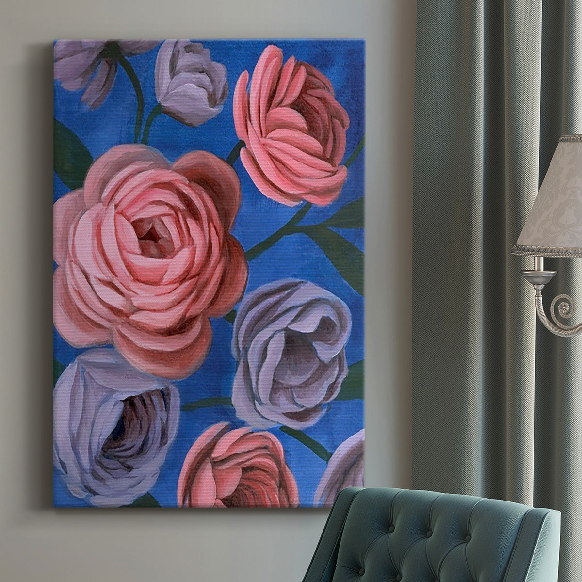 Layered Petals II - Canvas Art Print