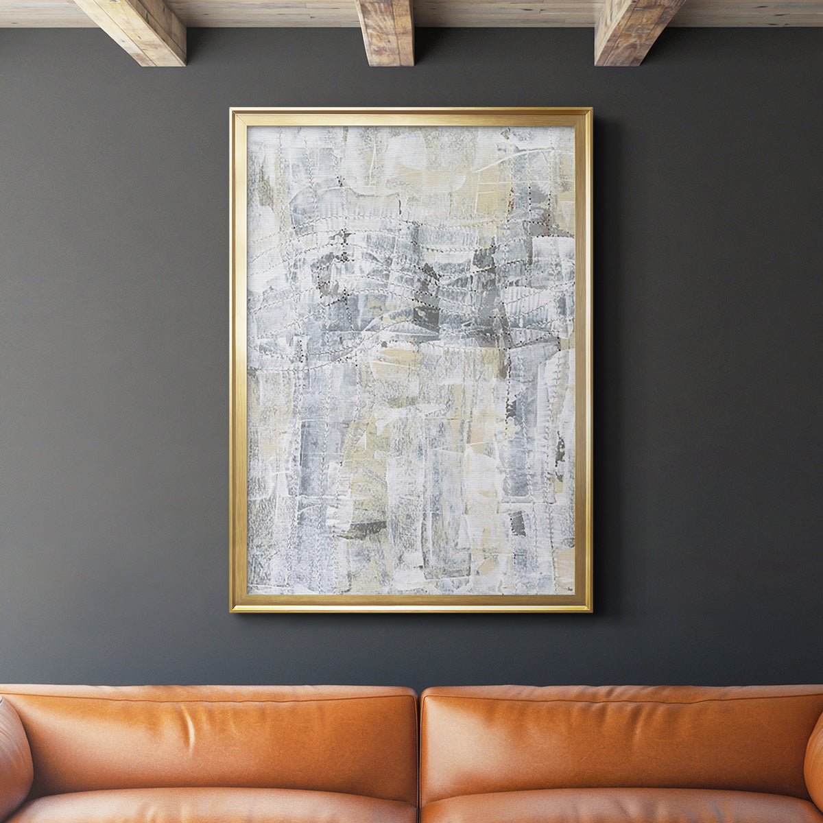 Ghost Town II - Modern Framed Canvas Print