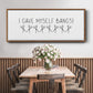 I Gave Myself Bangs! - Floater Framed Canvas Print