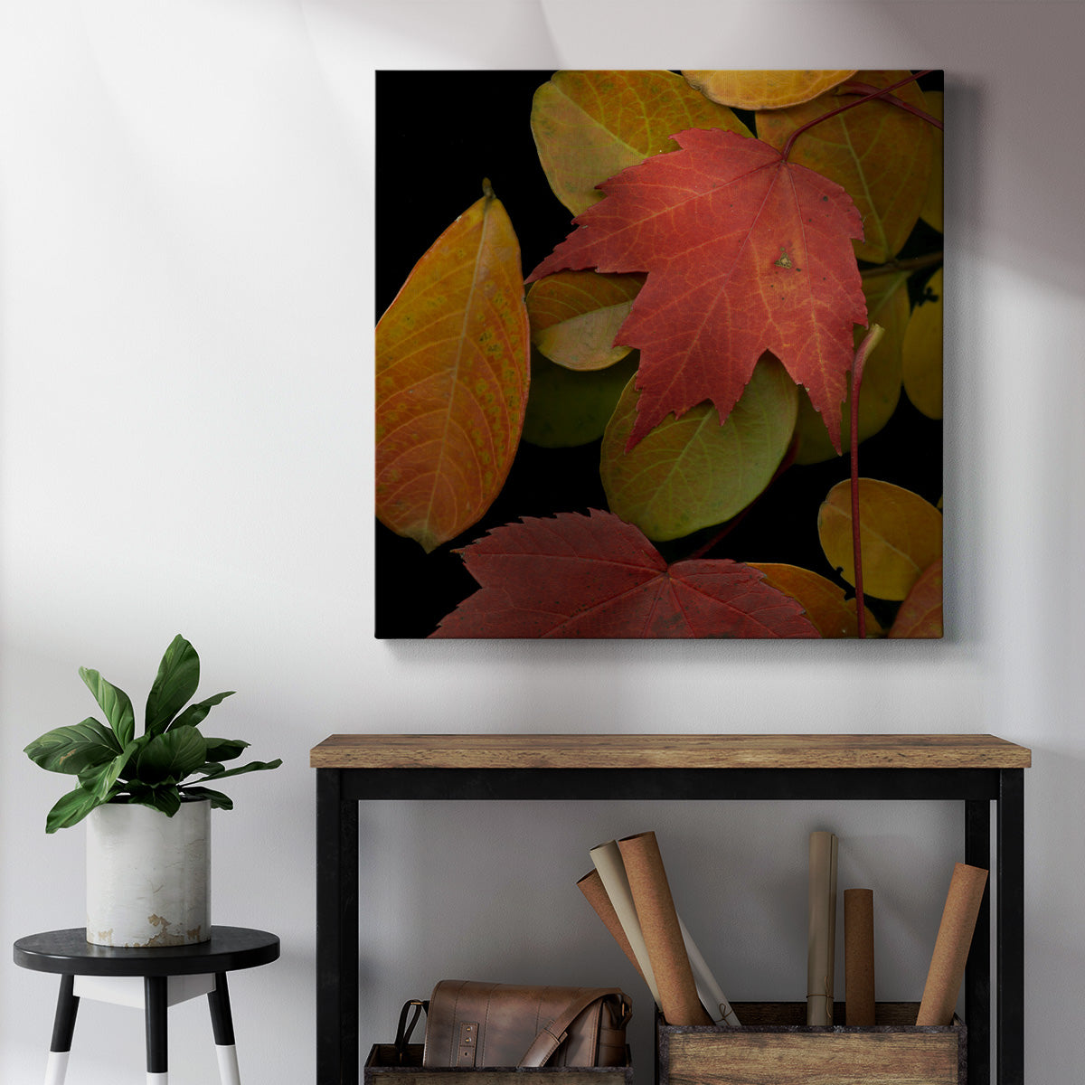 Small Vivid Leaves III (ST) - Canvas Art Print